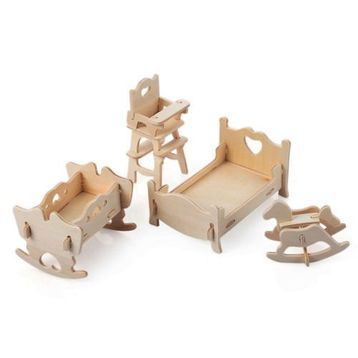 3D Ahşap Puzzle Çocuk Odası
