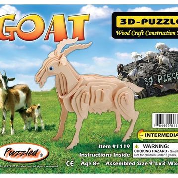 3D Ahşsap Keçi Puzzle