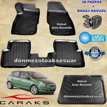 3D Opel Corsa D 3D Bagaj Havuzu