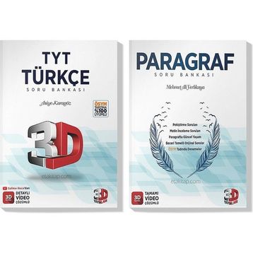 3D Yayınları - 2022 TYT Türkçe Paragraf 2 Kitap Soru Bankası Seti