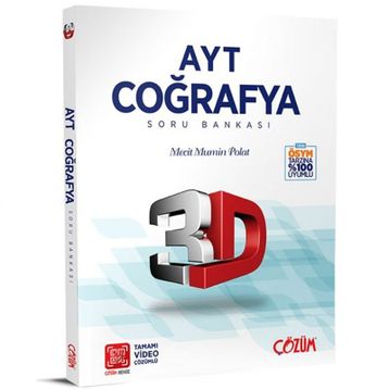 3D Yayınları 3d Ayt Coğrafya Soru Bankası