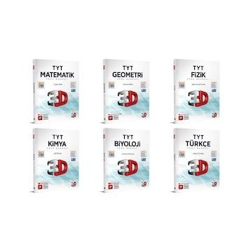 3D Yayınları 6 Kitap Bir Arada TYT Tüm Dersler Soru Bankası Seti
