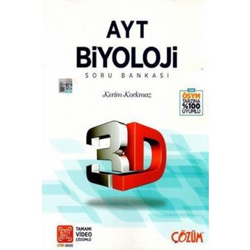 3D Yayınları AYT Biyoloji Soru Bankası