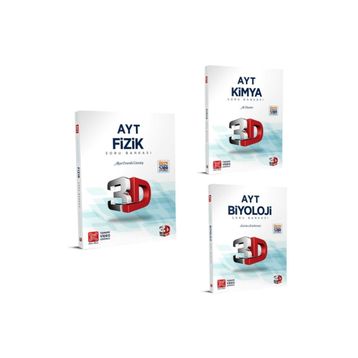 3D Yayınları AYT Fizik Kimya Biyoloji Soru Bankası Seti