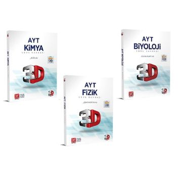 3D Yayınları AYT Fizik Kimya Biyoloji Soru Bankası Seti