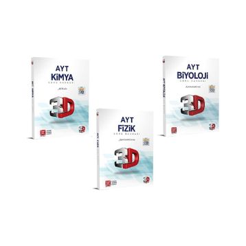 3D Yayınları AYT Fizik Kimya Biyoloji Soru Bankası Seti