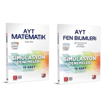 3d Yayınları - AYT Matematik+ Fen Bilimleri Simülasyon Deneme Seti 2 Kitap
