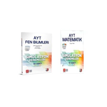3d Yayınları - AYT Matematik+ Fen Bilimleri Simülasyon Deneme Seti 2 Kitap