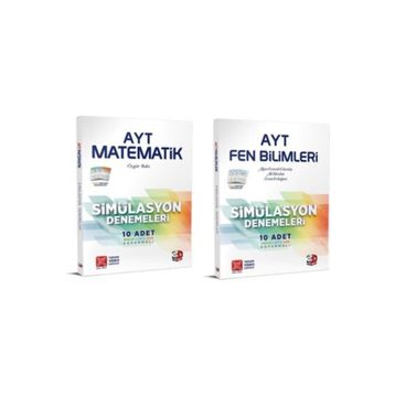 3d Yayınları - AYT Matematik+ Fen Bilimleri Simülasyon Deneme Seti 2 Kitap