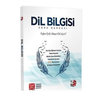 3D Yayınları TYT Dil Bilgisi Soru Bankası Tamamı Video Çözümlü