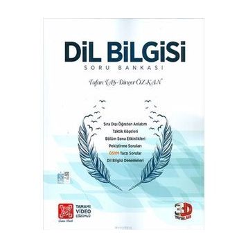 3D Yayınları TYT Dil Bilgisi Soru Bankası Tamamı Video Çözümlü