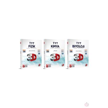 3D Yayınları TYT Fizik + Kimya + Biyoloji Soru Bankası Seti