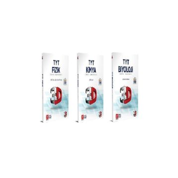 3D Yayınları TYT Fizik + Kimya + Biyoloji Soru Bankası Seti