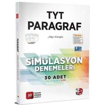 3D Yayınları TYT Paragraf Simülasyon 30 Adet Denemeleri Çözümlü