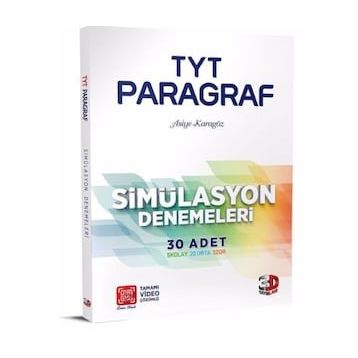 3D Yayınları TYT Paragraf Simülasyon 30 Adet Denemeleri Çözümlü