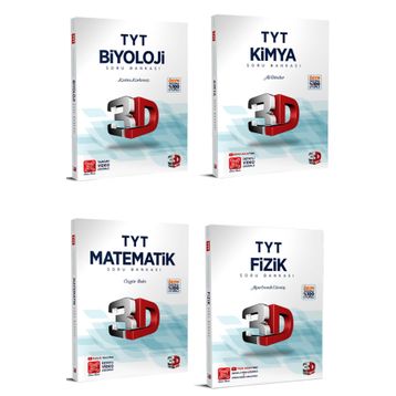 3D Yayınları Tyt Sayısal Soru Bankası Seti 4 Kitap