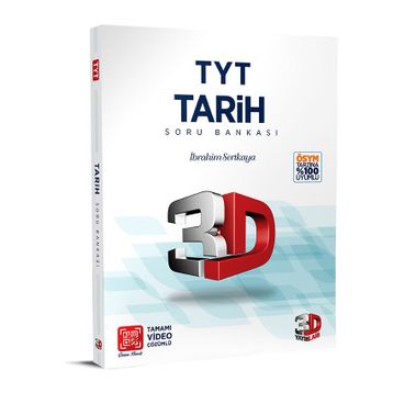 3D Yayınları TYT Tarih Soru Bankası Tamamı Video Çözümlü İbrahim Sertkaya Murat Usta