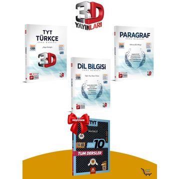 3D Yayınları TYT Türkçe Paragraf Dil Bilgisi Soru Bankası Seti Çıkmış Sorular