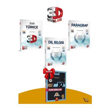 3D Yayınları TYT Türkçe Paragraf Dil Bilgisi Soru Bankası Seti Çıkmış Sorular
