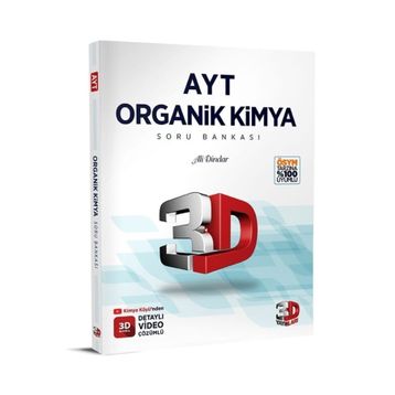 3D YKS AYT Organik Kimya Soru Bankası Video Çözümlü 3D Yayınları