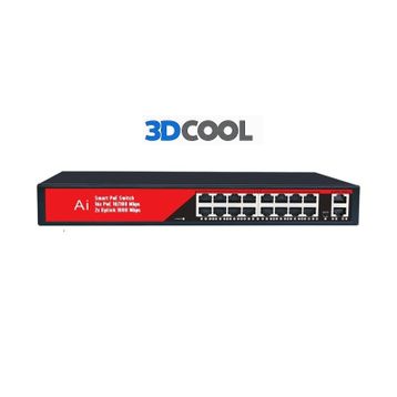 3DCool 3D-PSF16 16 Port Gigabit PoE Switch