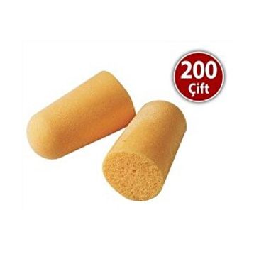 3M 1100 İpsiz Silikon 200 Çift Kulak Tıkacı