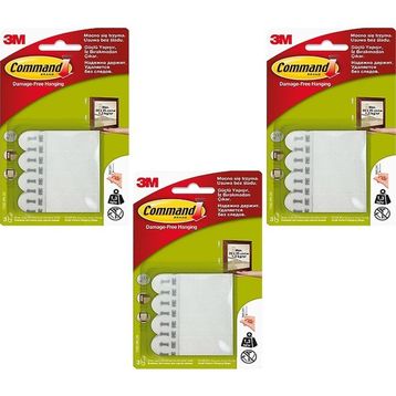 3M 17202 Command 3 Paket Küçük Boy Cırt Bant