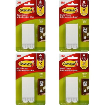3M 17206 4 Paket Command Büyük Boy Cırt Bant