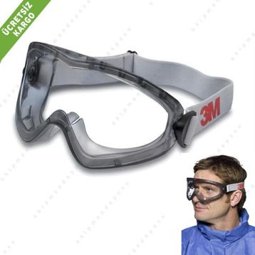 3M 2890 Laboratuar Sanayi Tipi Buğulanmaz Gözlük
