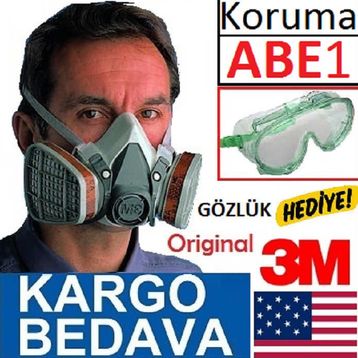 3M 6000 Yarım Yüz Gaz Maskesi