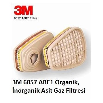 3M 6057 ABE 1 Filtre Gaz ve Buhar Kartuşu