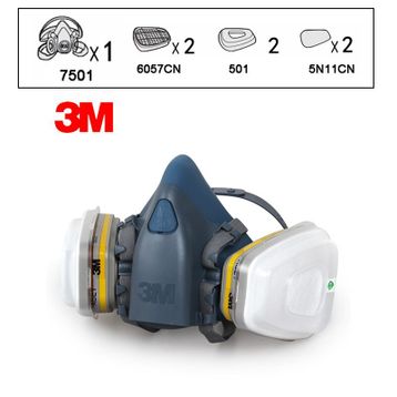 3M 7501 Yarım Yüz Maskesi