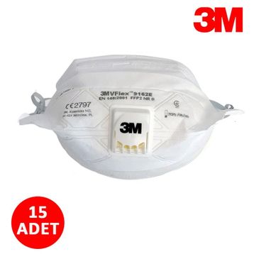 3M 9162E FFP2 Vflex Ventilli Toz Maskesi