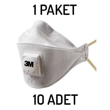 3M 9312A Ventilli Toz ve Sis Solunum Maskesi