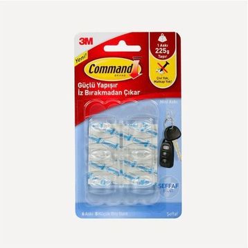 3M Command 17006CLR Mini Şeffaf Askı