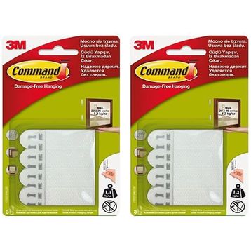 3M Command 17202 2'li Küçük Boy Cırt Bant