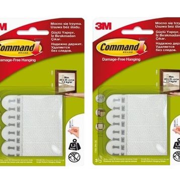 3M Command 17202 2'li Küçük Boy Cırt Bant