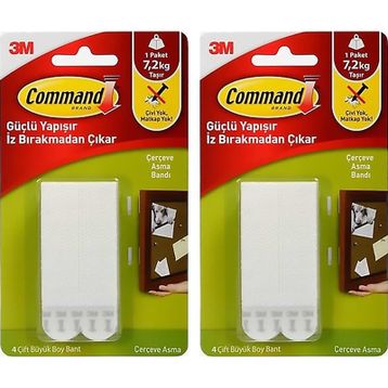 3M Command 17206 2 Adet Büyük Boy Cırt Bant