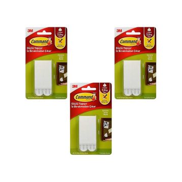 3M Command 17206 3 Paket Büyük Boy Cırt Bant
