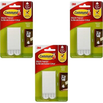 3M Command 17206 3 Paket Büyük Boy Cırt Bant