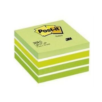 3M Post-it 2028-G Yeşil Tonları 450 Yaprak Küp Not Defteri