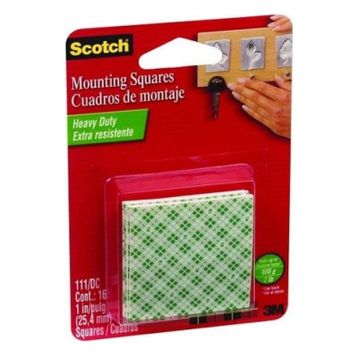 3M Scotch 111 Çift Taraflı Yapışkan Kareler