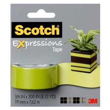 3M Scotch Yeşil Renkli Dekoratif Bant