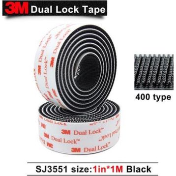 3M SJ3551 Dual Lock 25 cm Yapışkanlı Cırt
