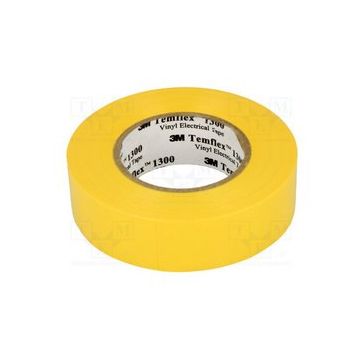 3M Temflex İzole 18mm 1300E Sarı Elektrik Bandı