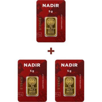 3X5 gr 24 Ayar Külçe Altın