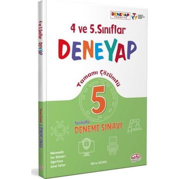 4-5. Sınıf Deneyap Tamamı Çözümlü 5 Deneme Sınavı - Editör Yayınları