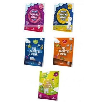 4-6 Yaş Okul Öncesi Etkinlik Seti 5 Kitap