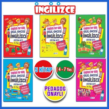 4 - 7 Yaş İngilizce Eğitim Seti 5 Kitap