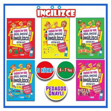 4 - 7 Yaş İngilizce Eğitim Seti 5 Kitap